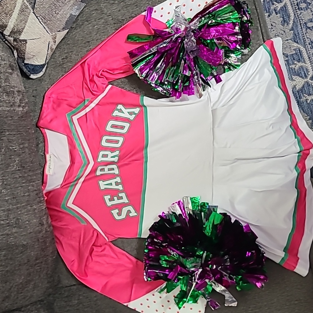 Girls Halloween costume Zombies Seabrook cheerleader size medium
